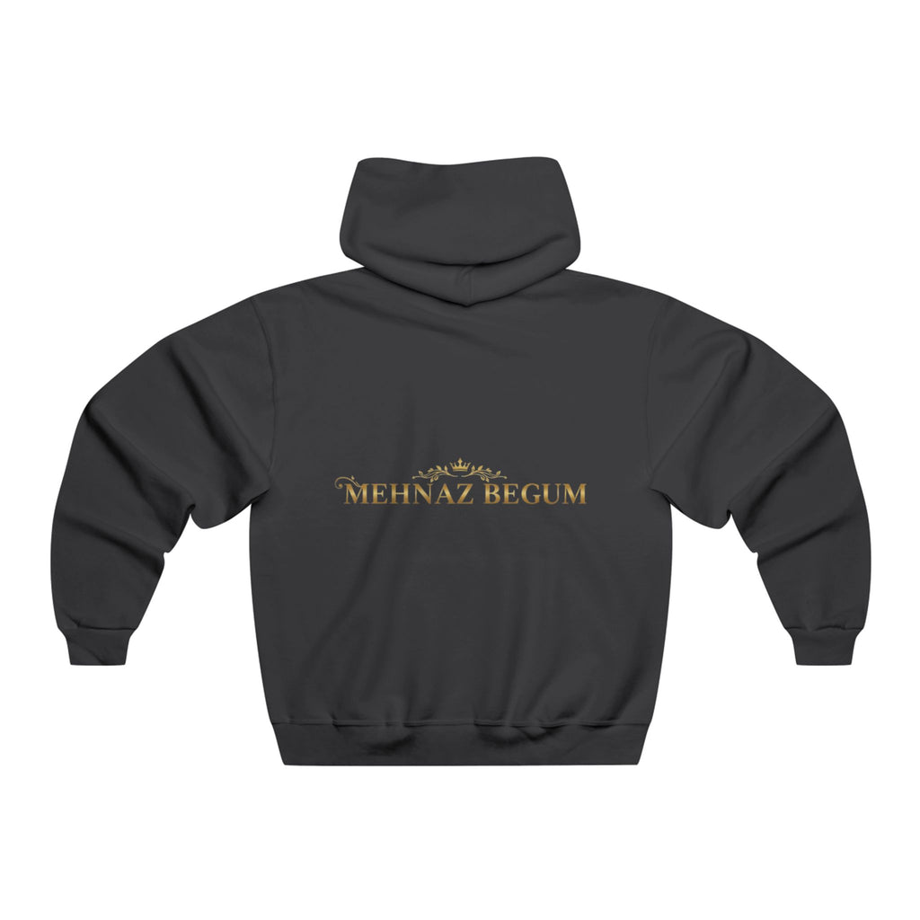 MEHNAZ BEGUM Crown Hoodie — Luxury Gold Logo Sweatshirt