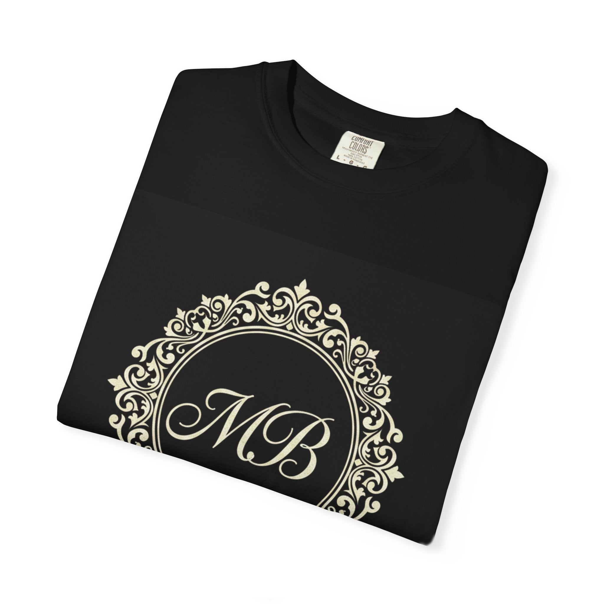 Personalized Monogram T-Shirt — "Mehnaz Begum" Gold Crest Tee