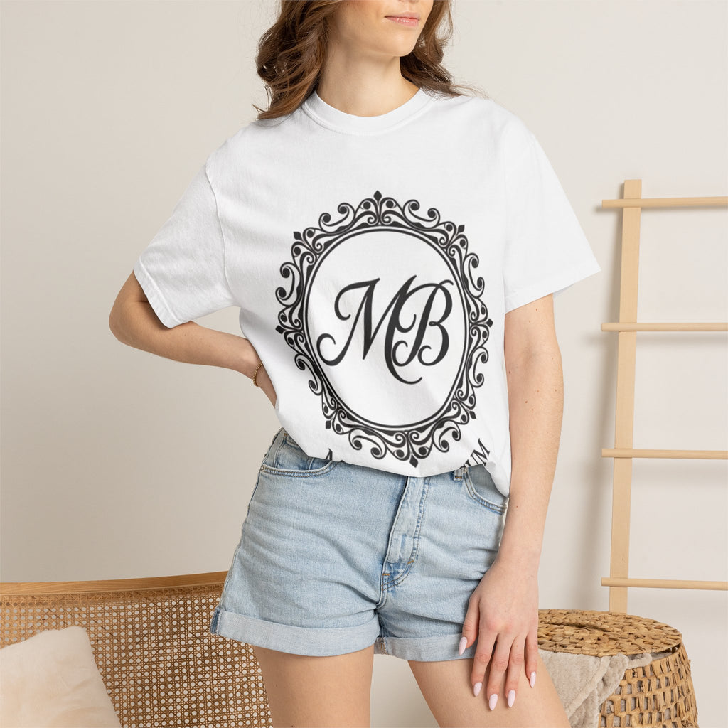 Mehnaz Begum Monogram T-Shirt | MB Crest Personalized Tee