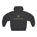 MEHNAZ BEGUM Crown Hoodie — Luxury Gold Logo Sweatshirt