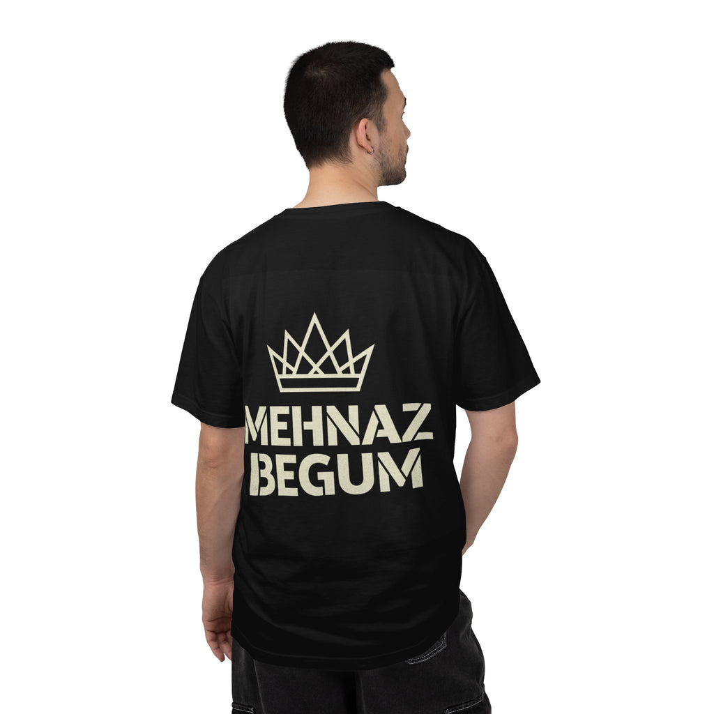 Personalized Monogram T-Shirt — "Mehnaz Begum" Gold Crest Tee