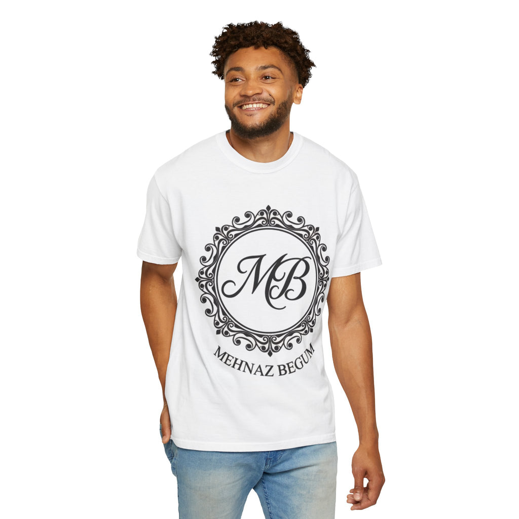 Mehnaz Begum Monogram T-Shirt | MB Crest Personalized Tee