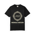 Personalized Monogram T-Shirt — "Mehnaz Begum" Gold Crest Tee