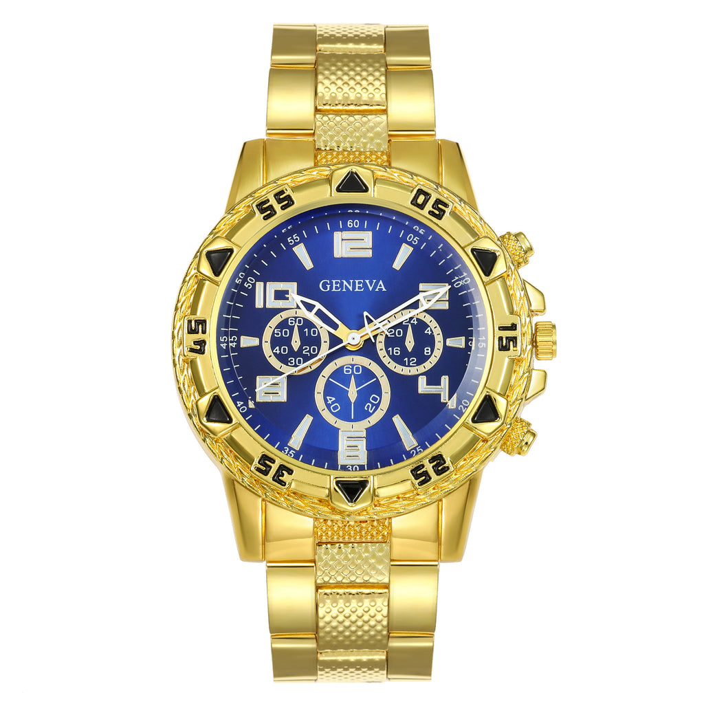 Cross-Border Hot-Selling Men's Watch + Jewelry Set, High-End Men's Business Watch Gift Four-Piece Watch Set
