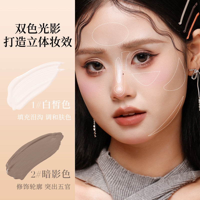 Xixi Light And Dark Shadow Highlight Solution Natural Three-Dimensional Matte Modification Brightens Nose Shadow Shadow Shadow Shadow Shadow Makeup